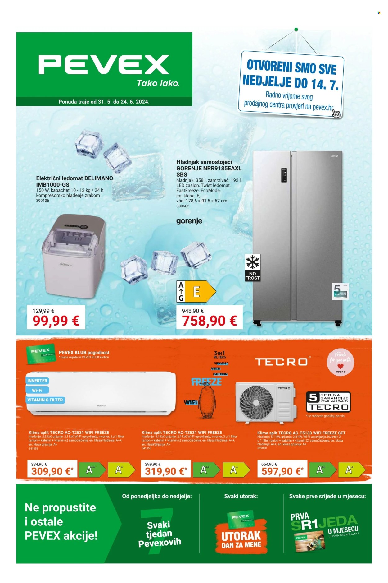Pevex katalog - 31.05.2024. - 24.06.2024. Stranica 1