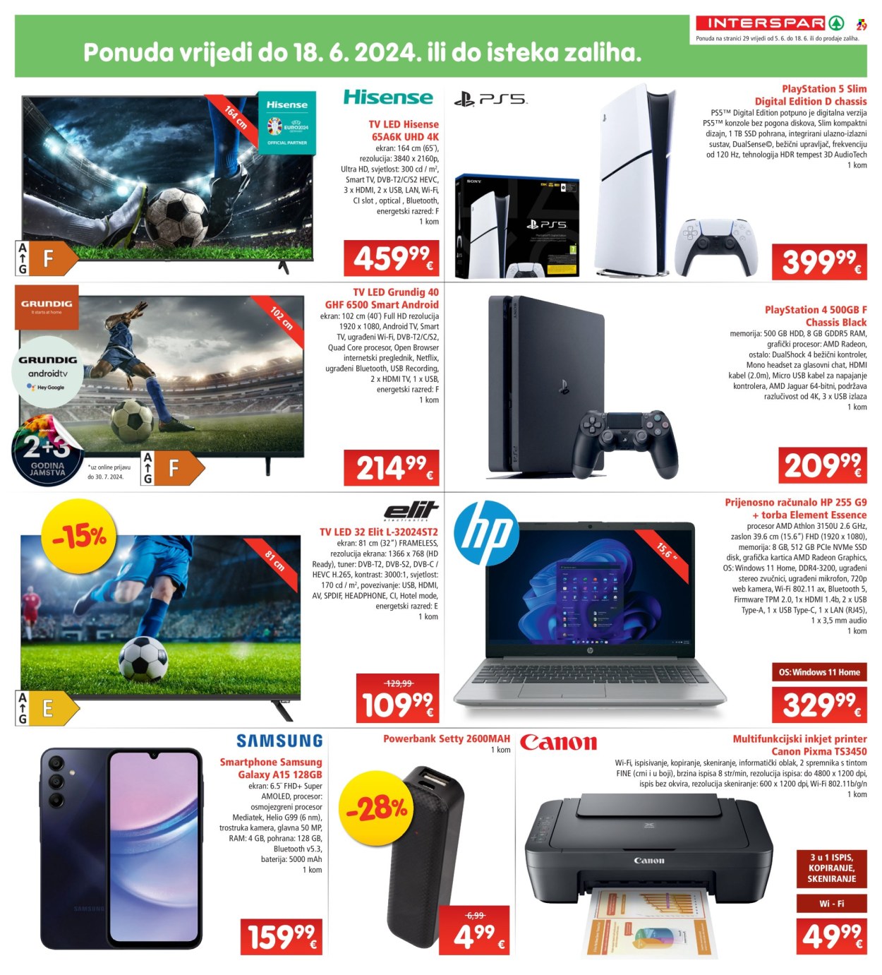 INTERSPAR katalog - 05.06.2024. - 11.06.2024. Stranica 29