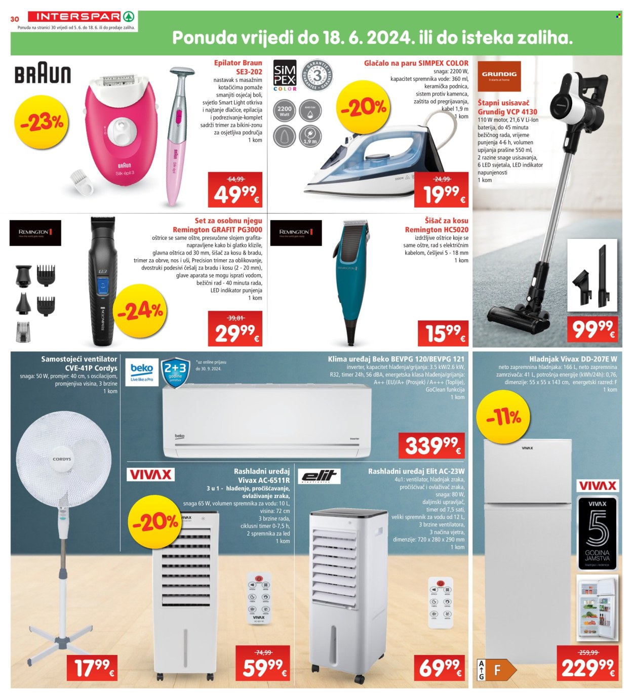INTERSPAR katalog - 05.06.2024. - 11.06.2024. Stranica 30