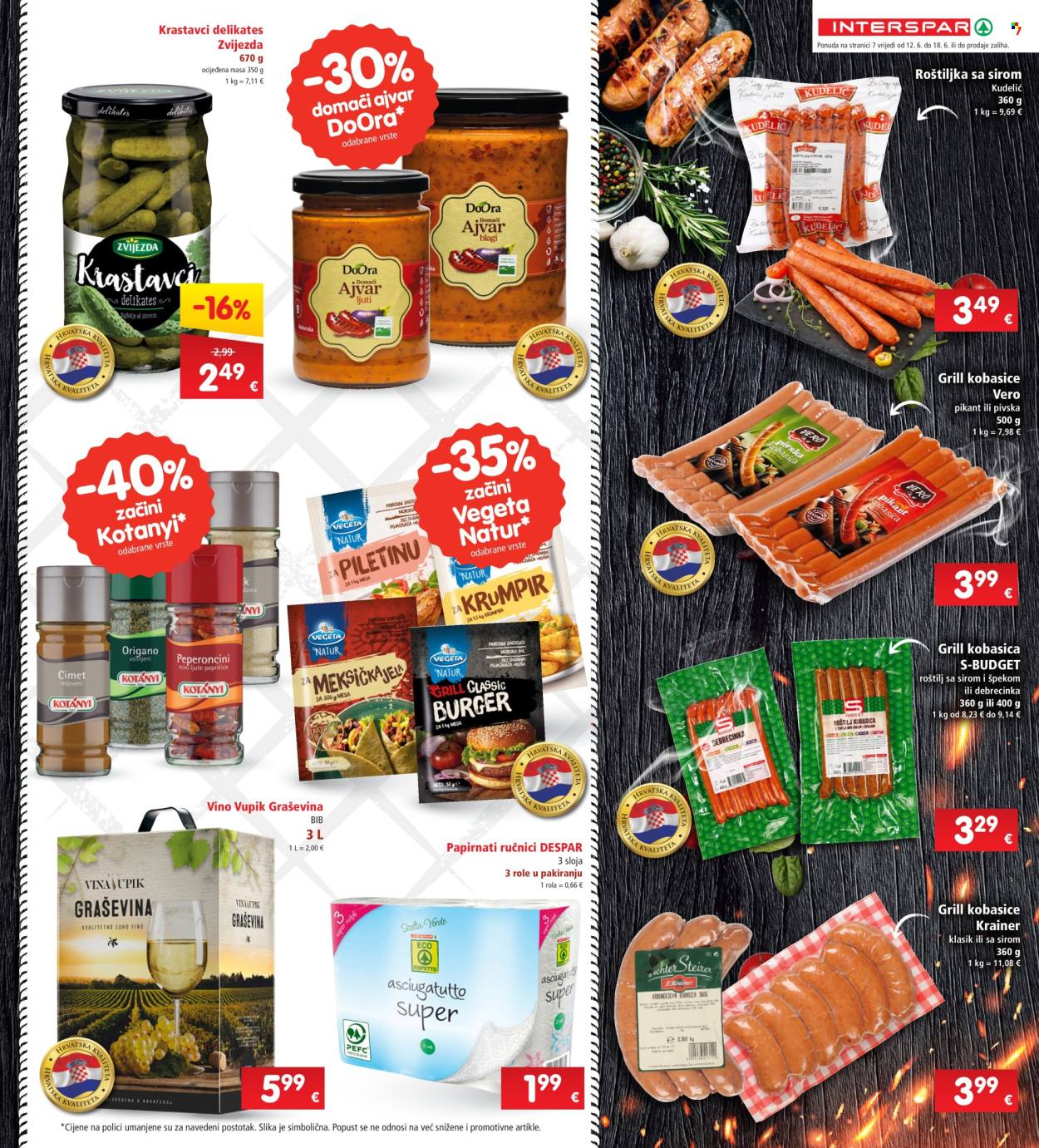 INTERSPAR katalog - 12.06.2024. - 18.06.2024. Stranica 7