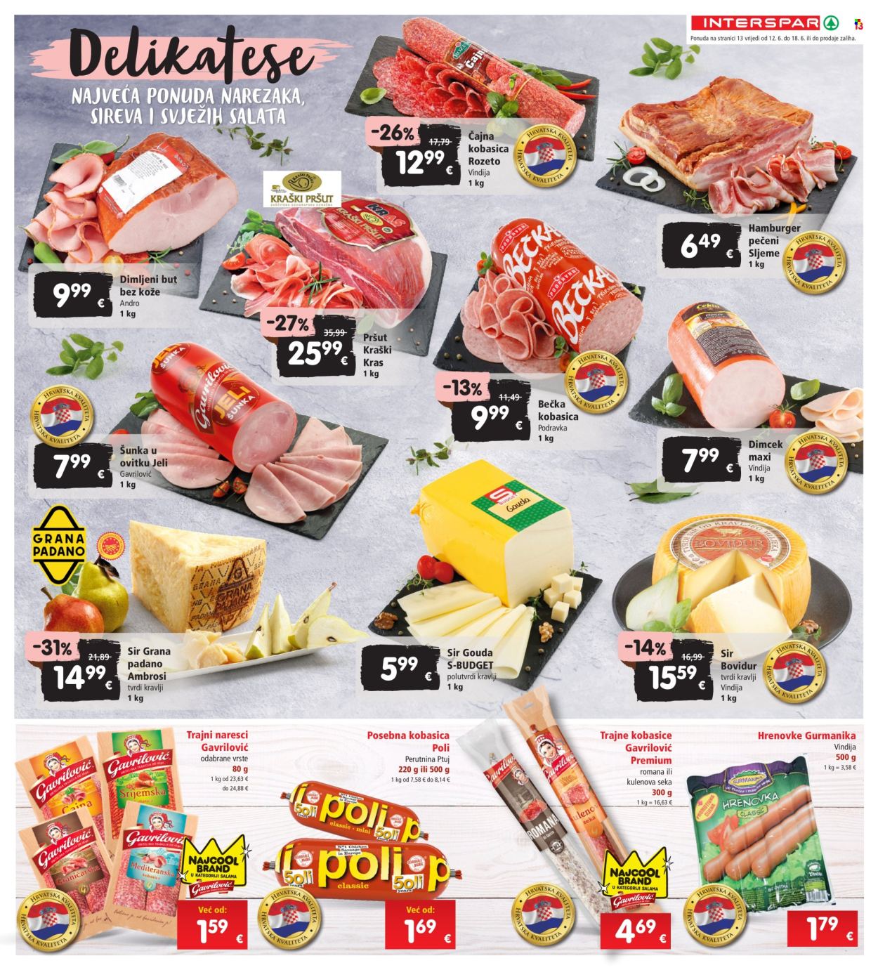 INTERSPAR katalog - 12.06.2024. - 18.06.2024. Stranica 13
