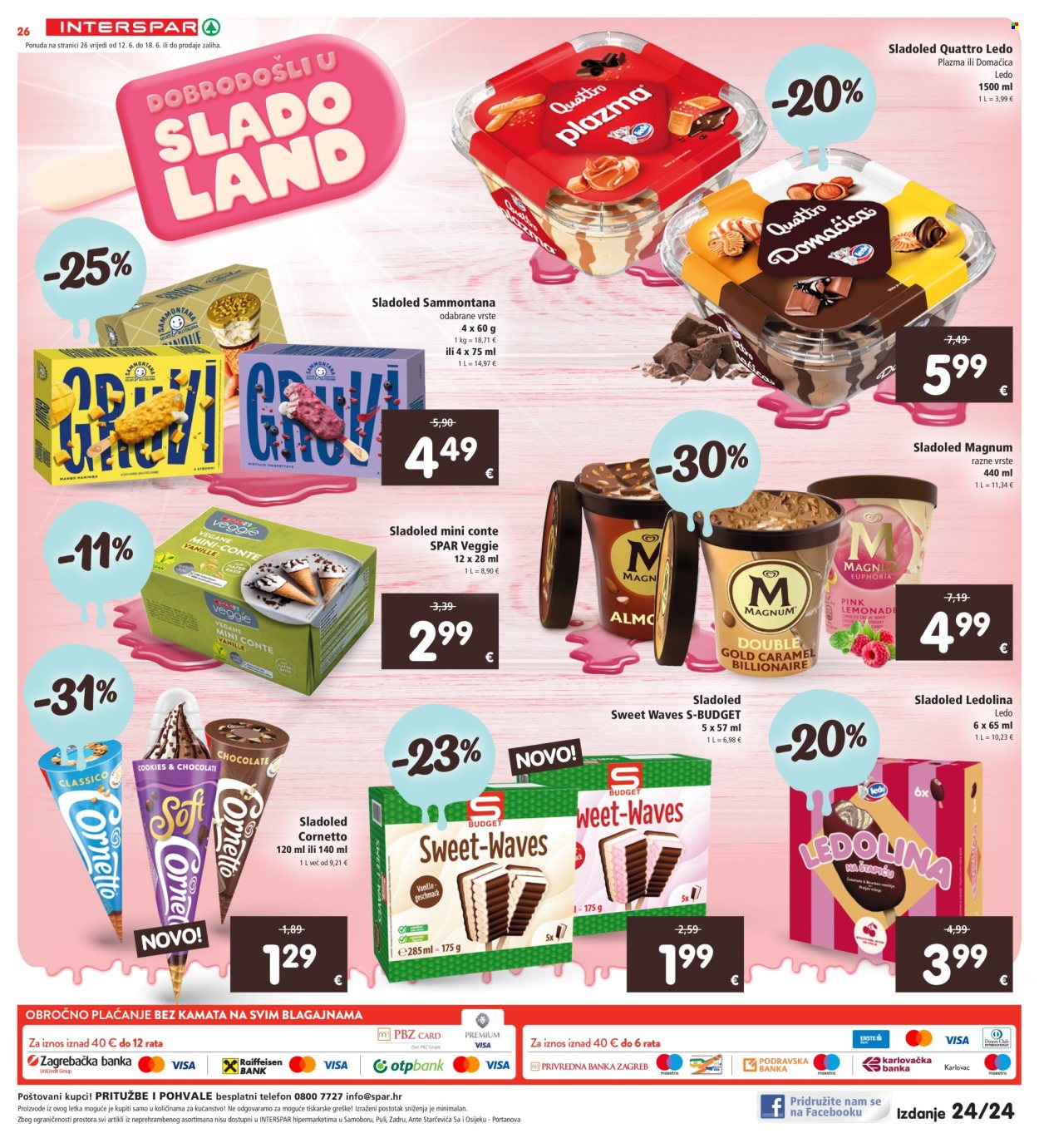 INTERSPAR katalog - 12.06.2024. - 18.06.2024. Stranica 26