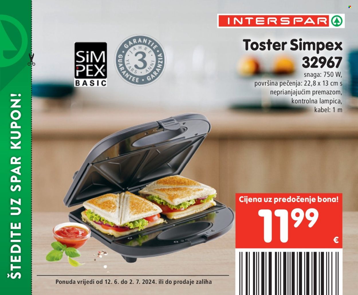 INTERSPAR katalog - 12.06.2024. - 02.07.2024. Stranica 39