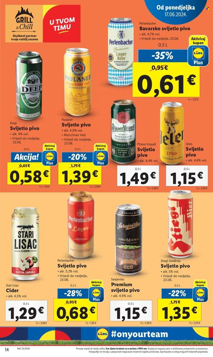 Lidl katalog - 17.06.2024. - 23.06.2024. Stranica 14