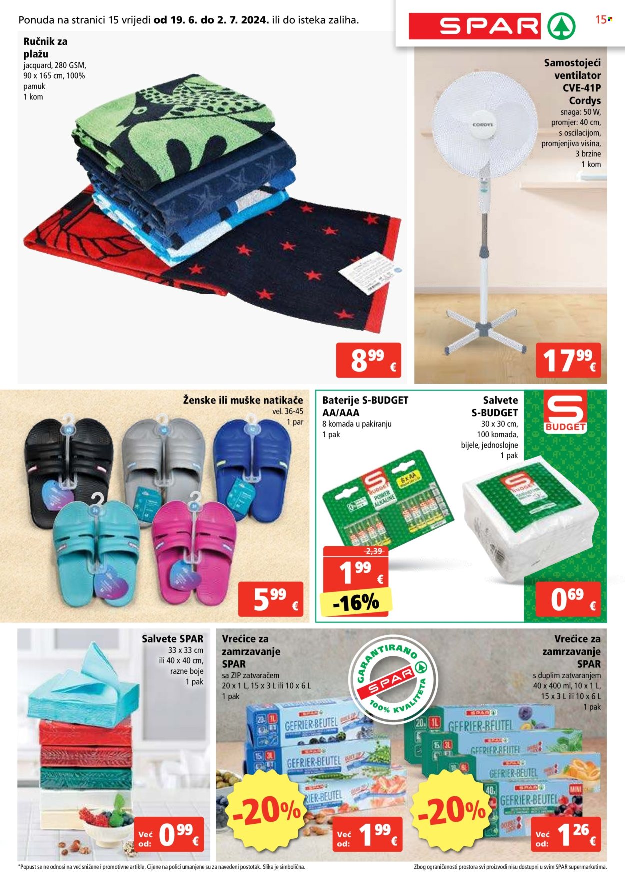 SPAR katalog - 19.06.2024. - 25.06.2024. Stranica 15