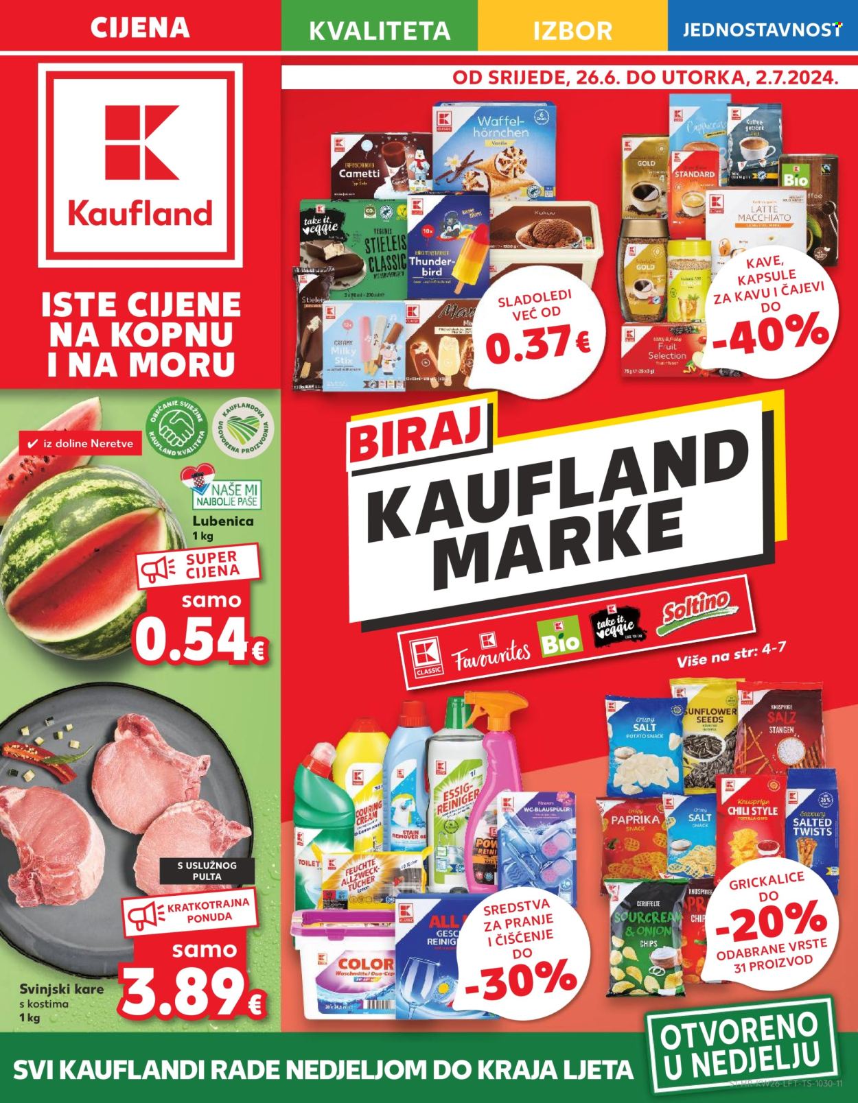 Kaufland katalog - 26.06.2024. - 02.07.2024. Stranica 1