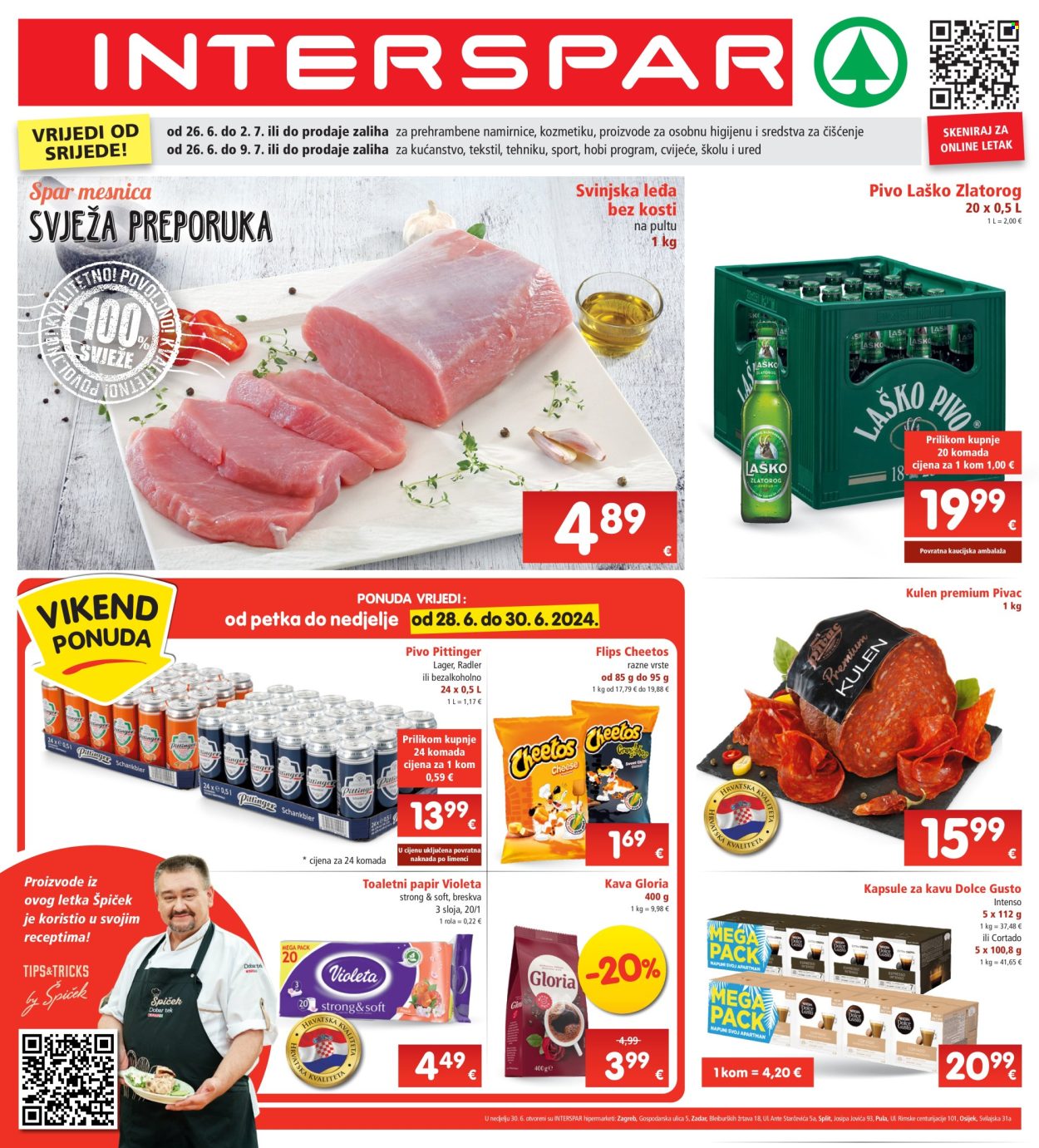INTERSPAR katalog - 26.06.2024. - 02.07.2024. Stranica 1