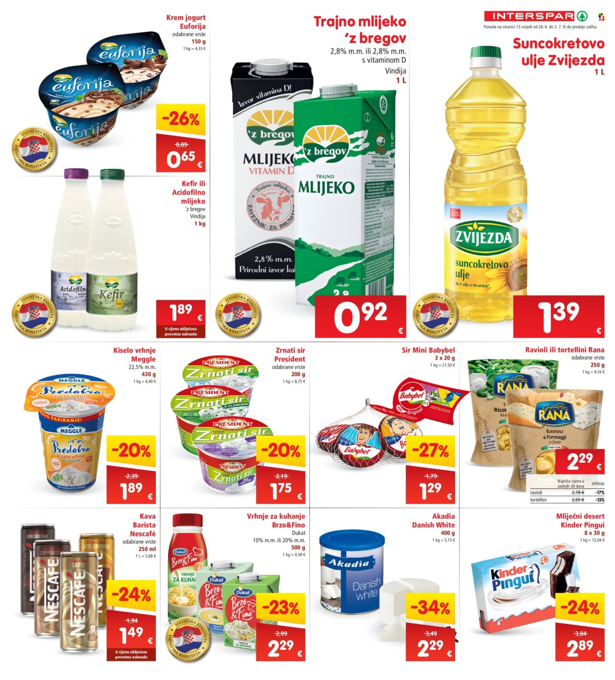 INTERSPAR katalog - 26.06.2024. - 02.07.2024. Stranica 13