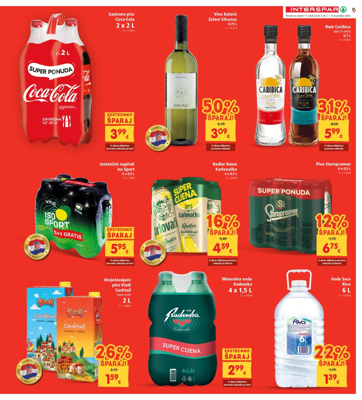 INTERSPAR katalog - 26.06.2024. - 02.07.2024. Stranica 17