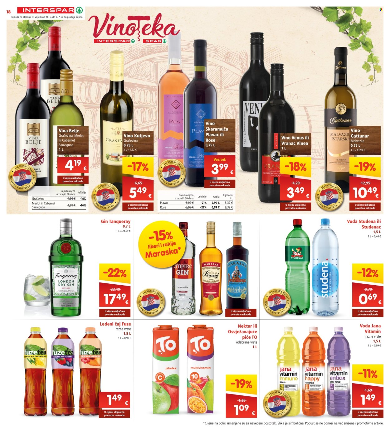 INTERSPAR katalog - 26.06.2024. - 02.07.2024. Stranica 18