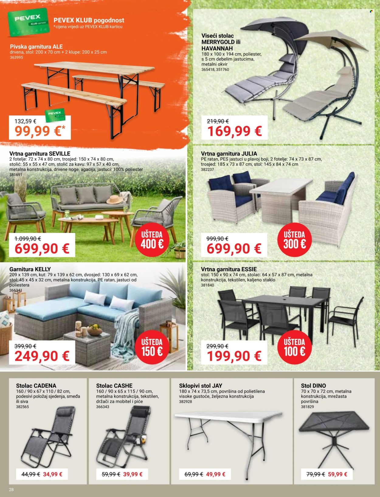 Pevex katalog - 27.06.2024. - 23.07.2024. Stranica 28