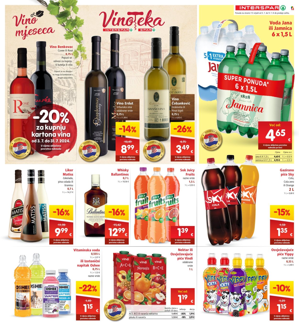 INTERSPAR katalog - 03.07.2024. - 09.07.2024. Stranica 13