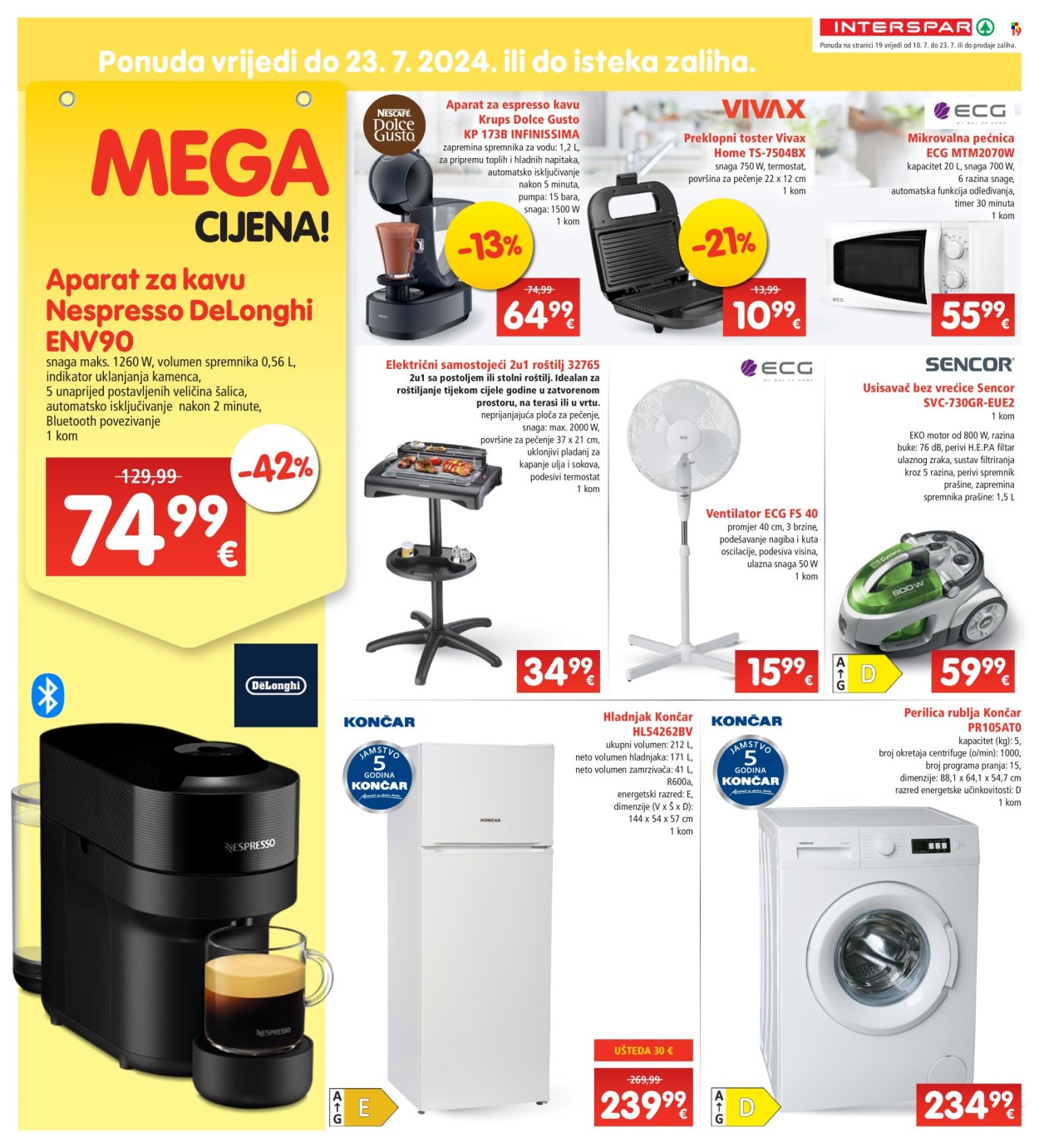 INTERSPAR katalog - 10.07.2024. - 16.07.2024. Stranica 19