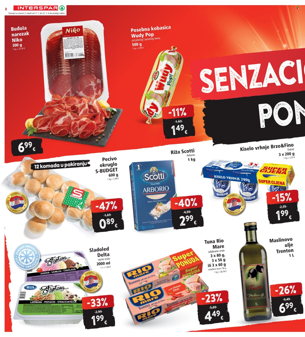 INTERSPAR katalog - 17.07.2024. - 23.07.2024. Stranica 2