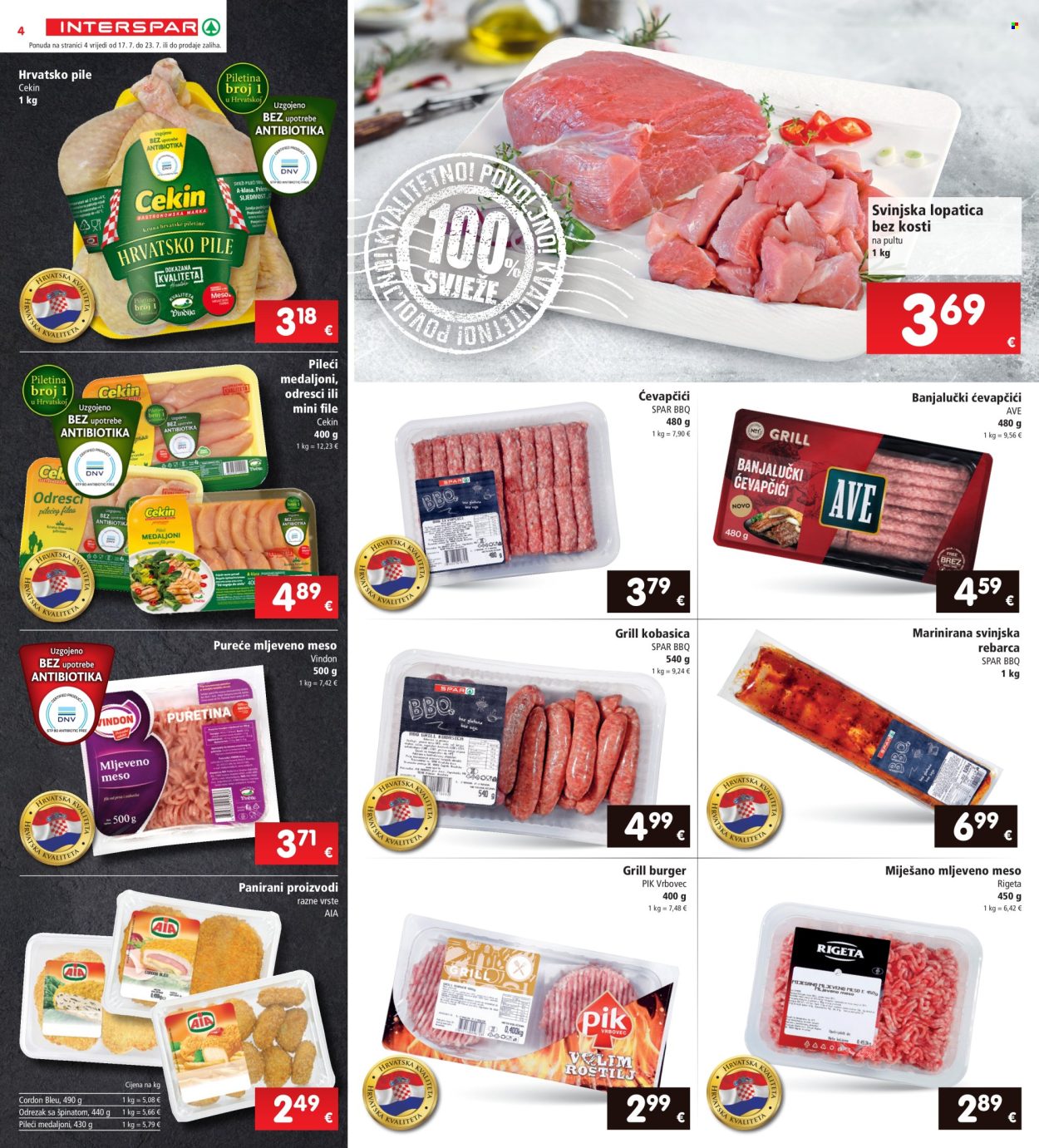 INTERSPAR katalog - 17.07.2024. - 23.07.2024. Stranica 4