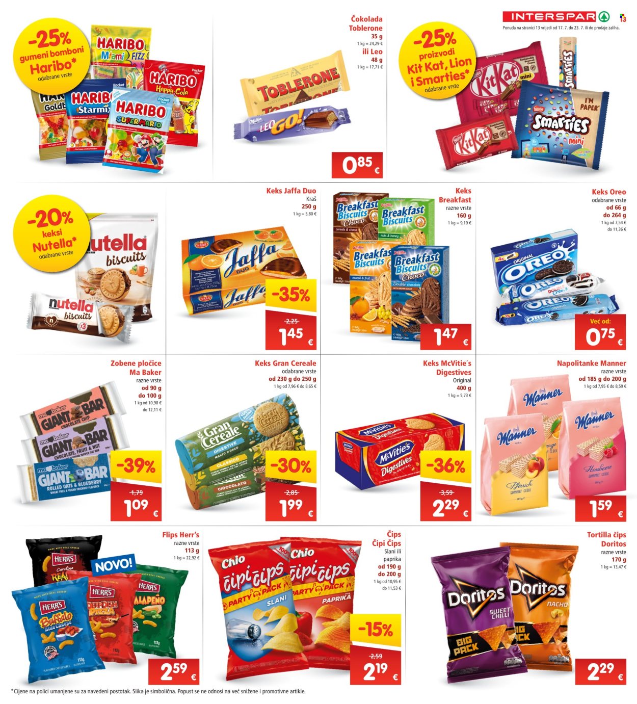 INTERSPAR katalog - 17.07.2024. - 23.07.2024. Stranica 13