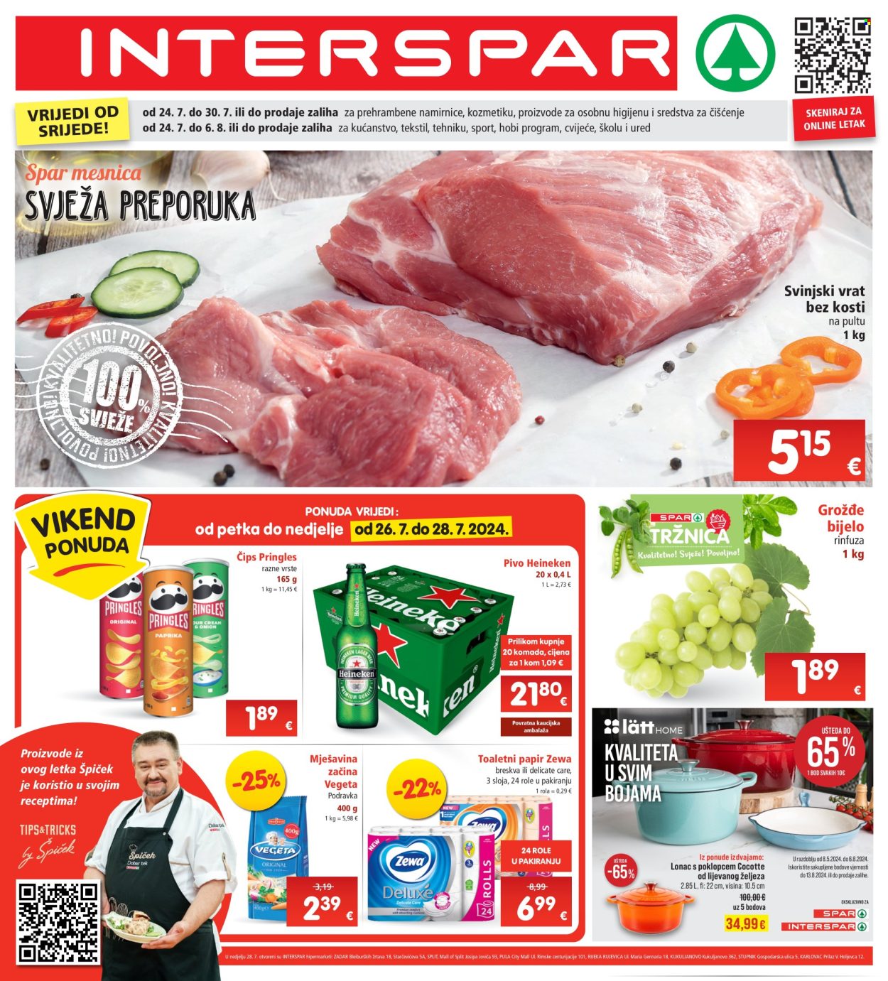 INTERSPAR katalog - 24.07.2024. - 30.07.2024. Stranica 1