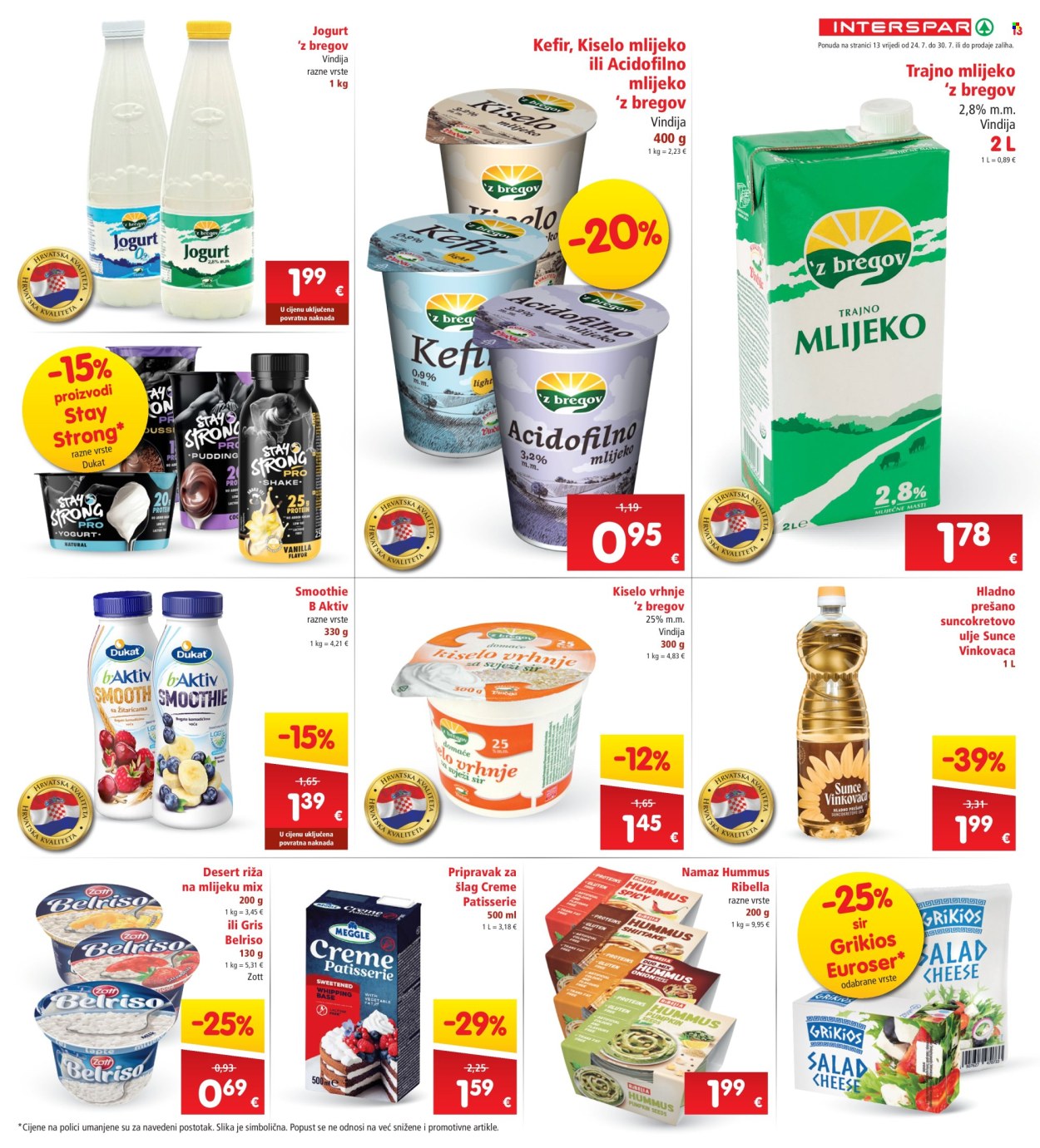 INTERSPAR katalog - 24.07.2024. - 30.07.2024. Stranica 13