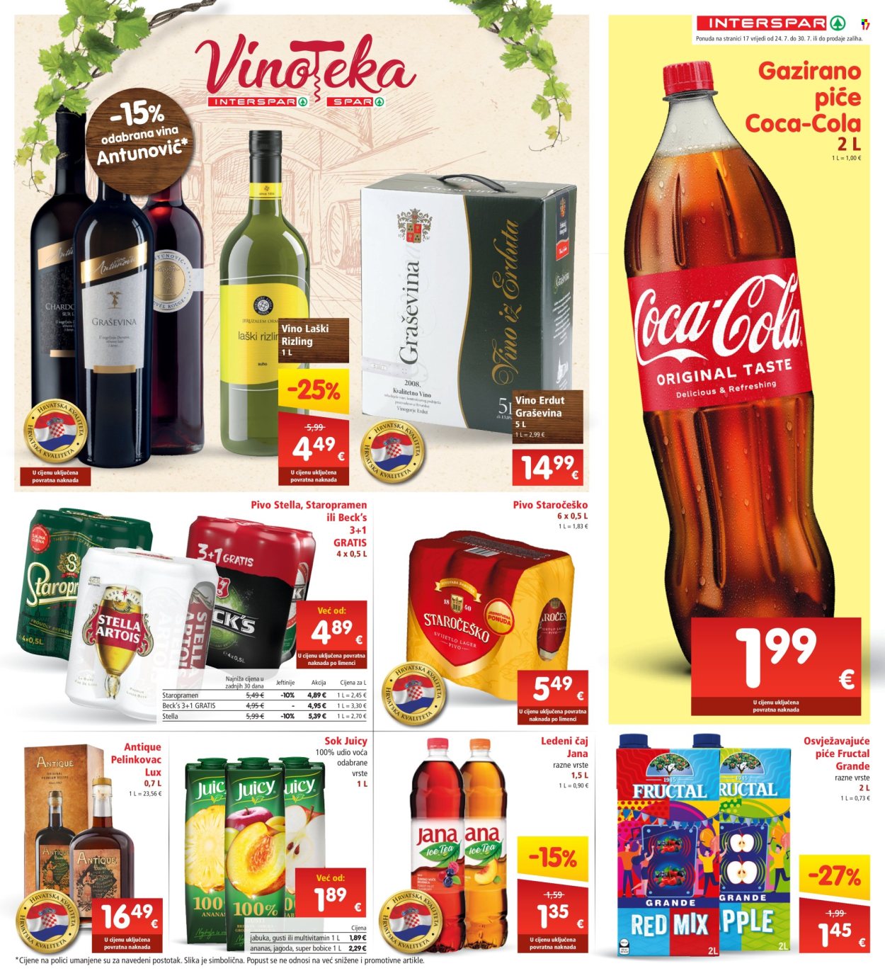 INTERSPAR katalog - 24.07.2024. - 30.07.2024. Stranica 17