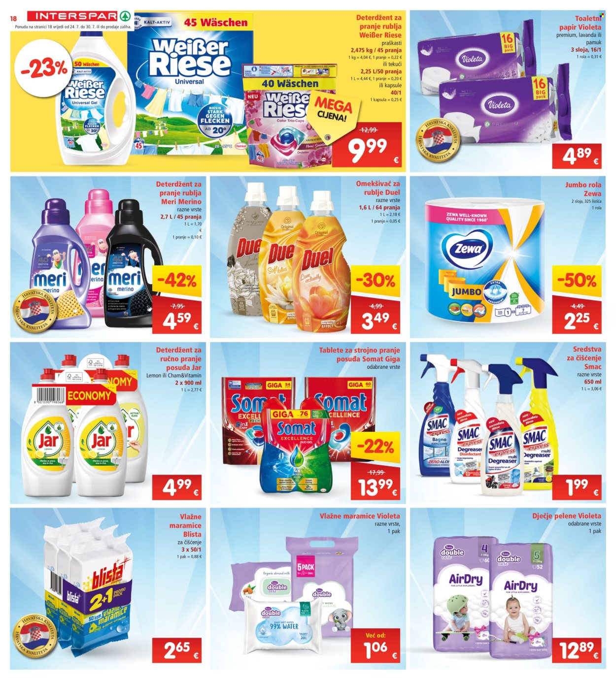 INTERSPAR katalog - 24.07.2024. - 30.07.2024. Stranica 18
