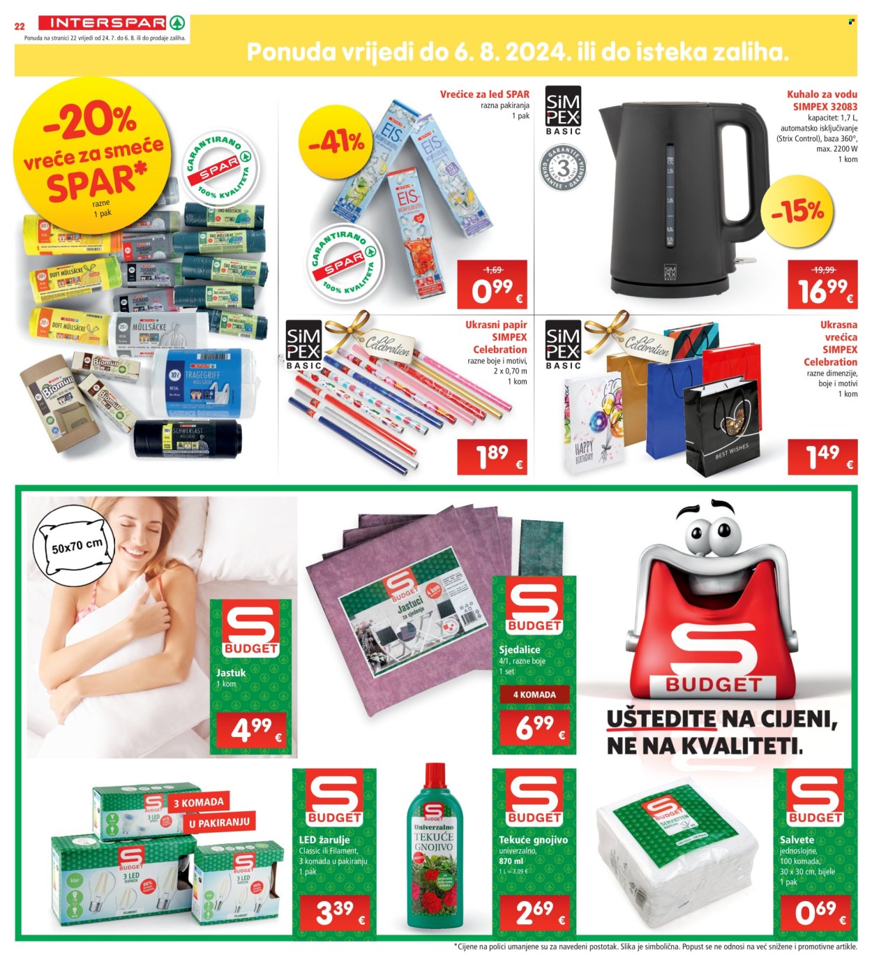 INTERSPAR katalog - 24.07.2024. - 30.07.2024. Stranica 22
