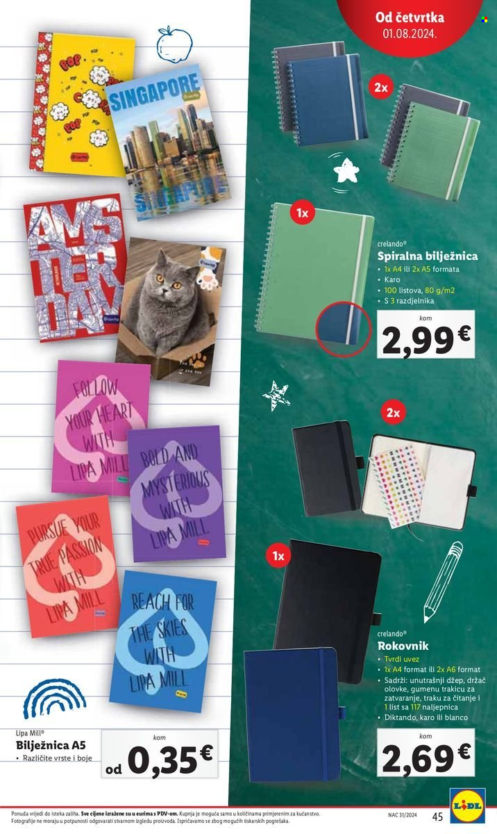 Lidl katalog - 29.07.2024. - 04.08.2024. Stranica 45