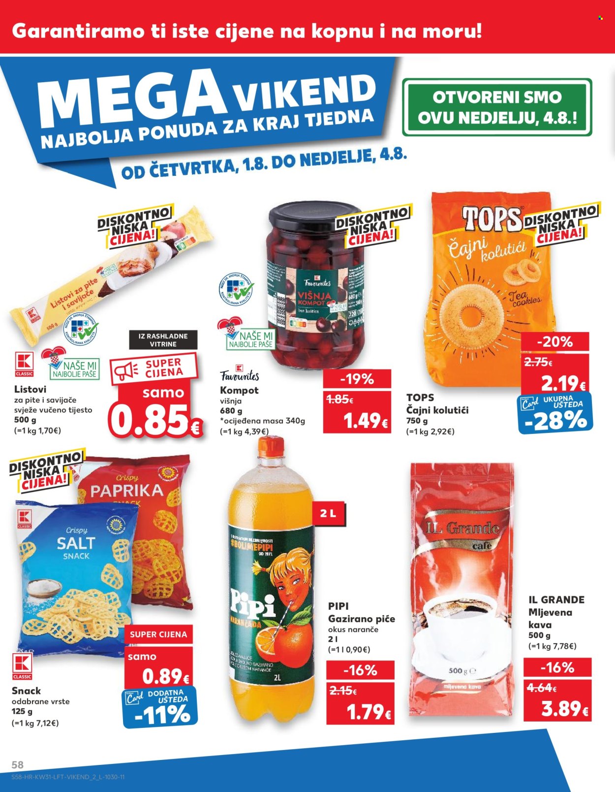 Kaufland katalog - 31.07.2024. - 06.08.2024. Stranica 58