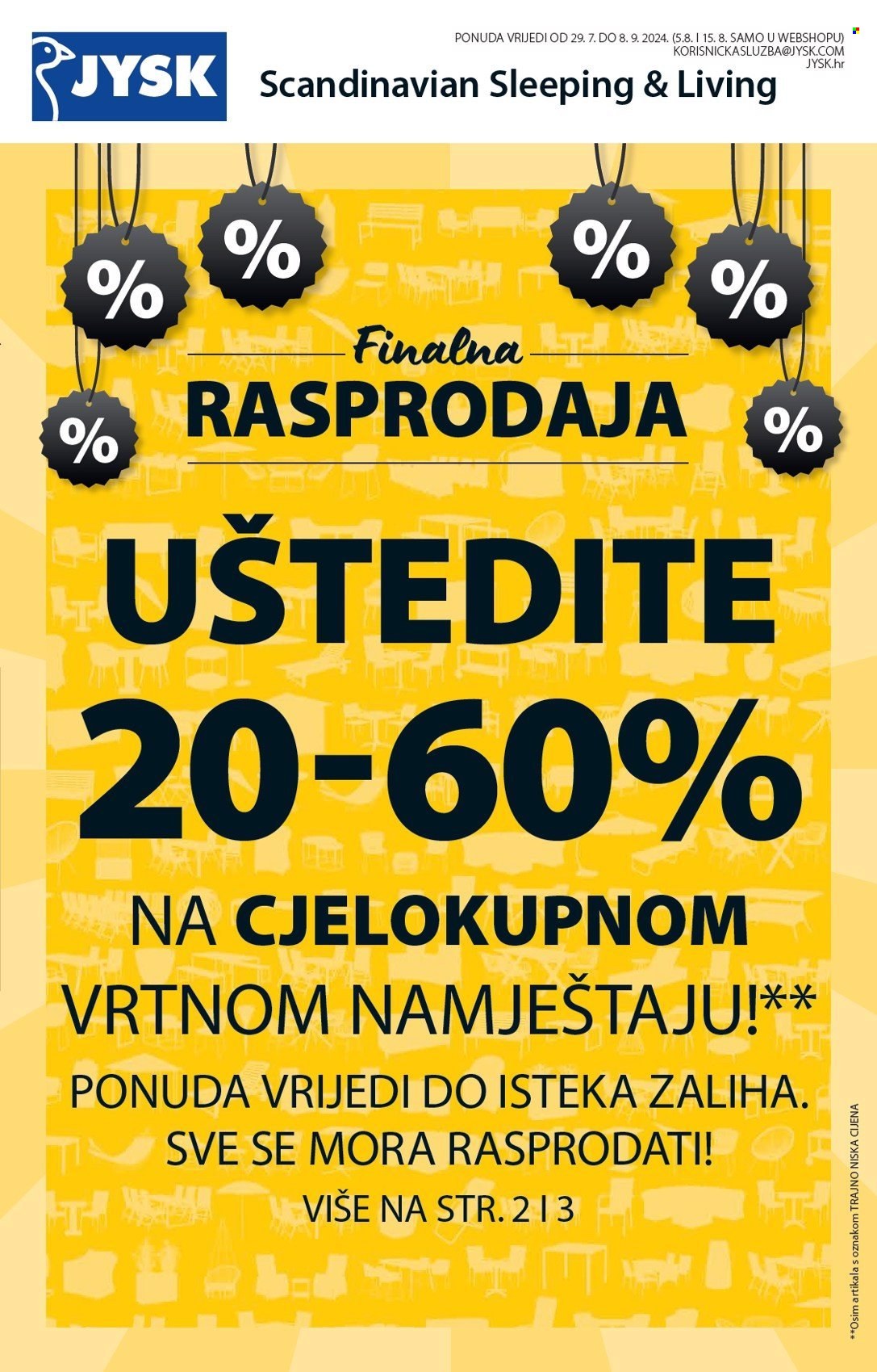 JYSK katalog - 29.07.2024. - 08.09.2024. Stranica 2