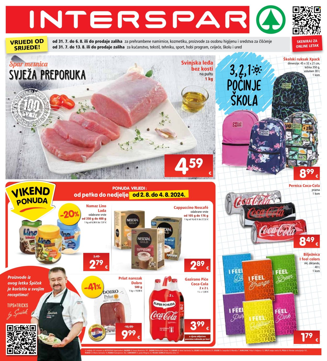 INTERSPAR katalog - 31.07.2024. - 06.08.2024. Stranica 1
