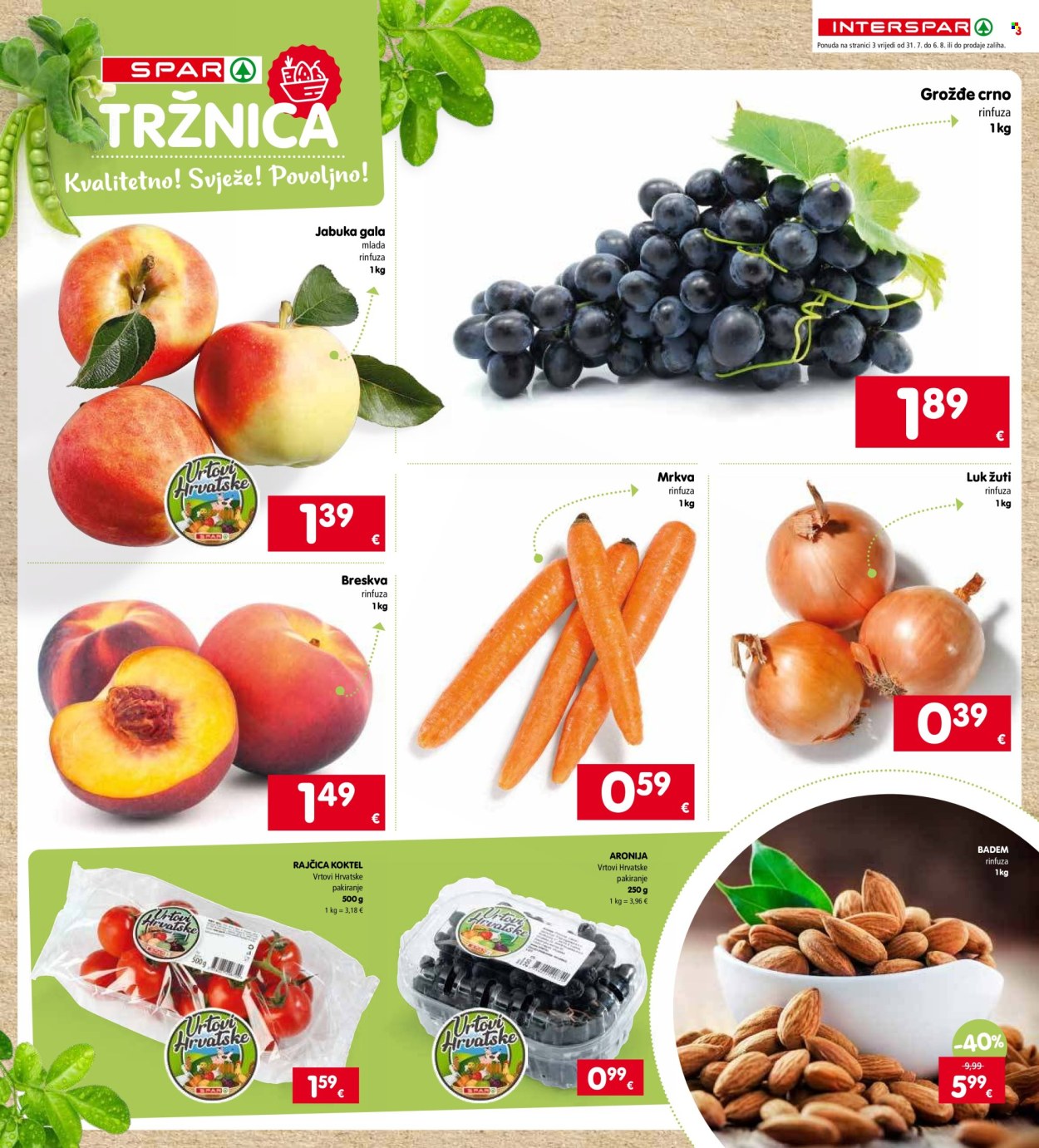 INTERSPAR katalog - 31.07.2024. - 06.08.2024. Stranica 3