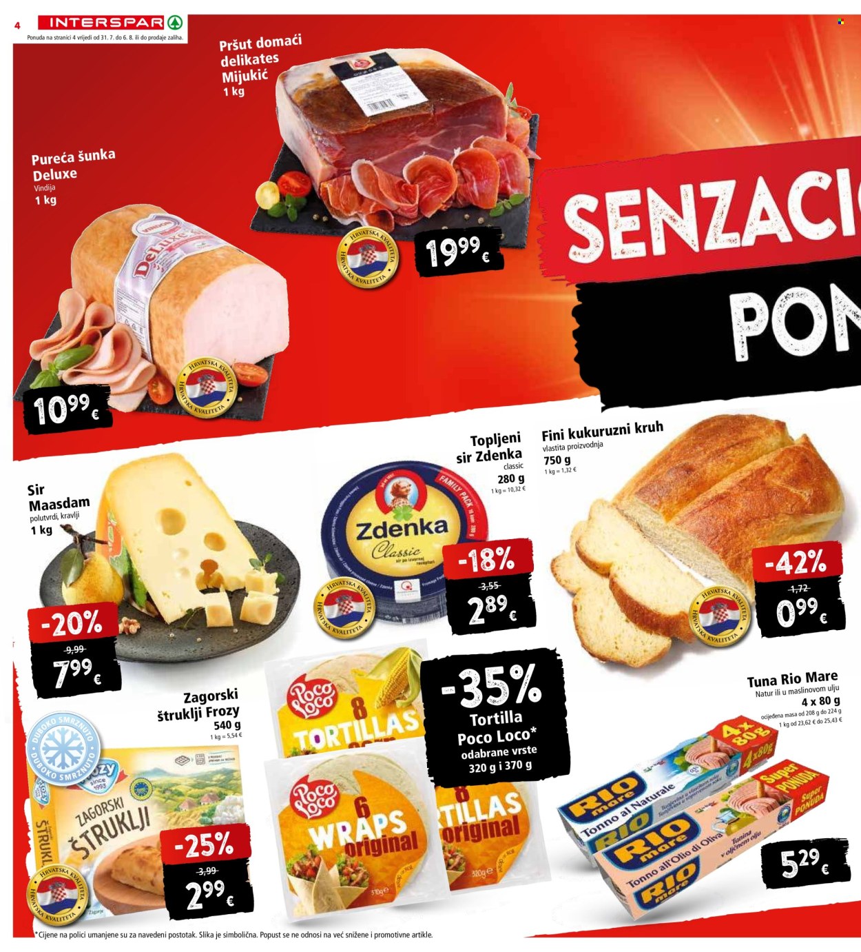INTERSPAR katalog - 31.07.2024. - 06.08.2024. Stranica 4