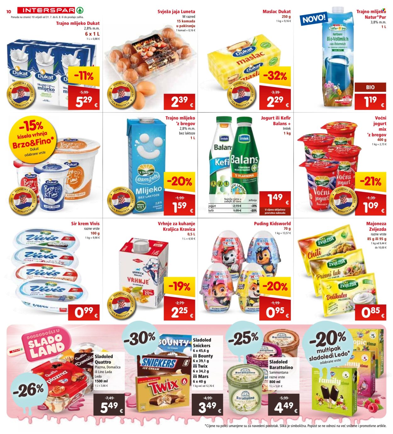 INTERSPAR katalog - 31.07.2024. - 06.08.2024. Stranica 10