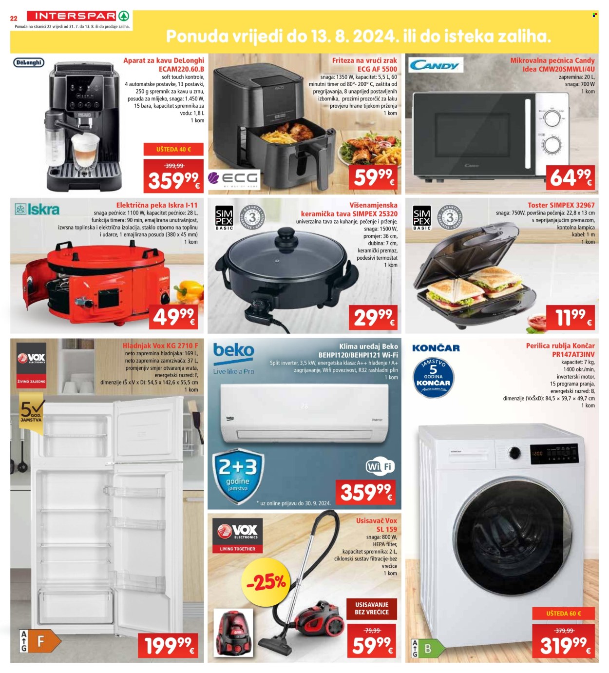 INTERSPAR katalog - 31.07.2024. - 06.08.2024. Stranica 22