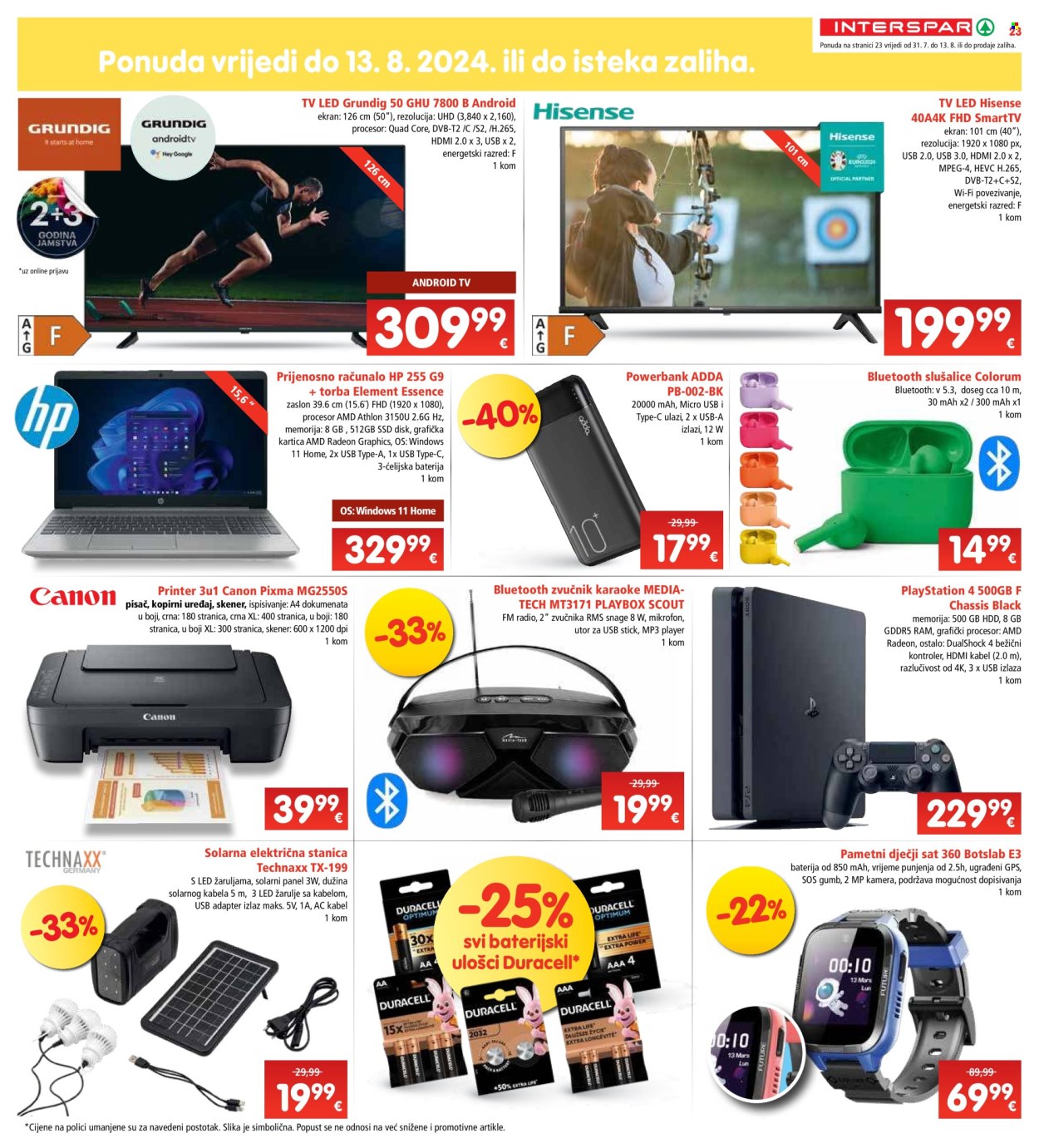 INTERSPAR katalog - 31.07.2024. - 06.08.2024. Stranica 23