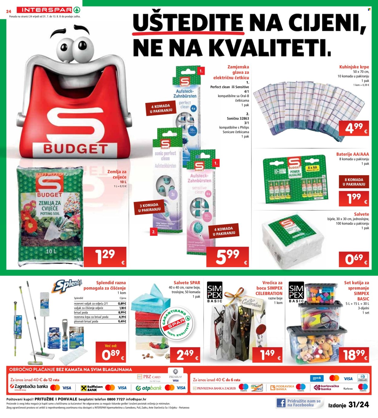 INTERSPAR katalog - 31.07.2024. - 06.08.2024. Stranica 24