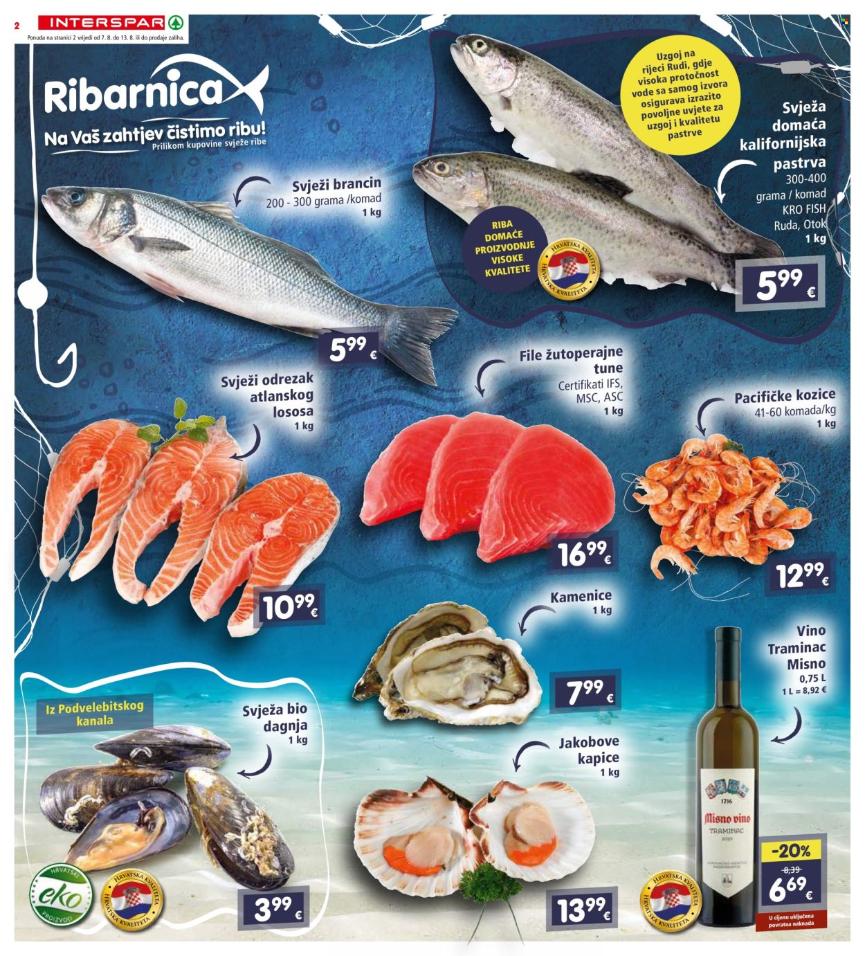 INTERSPAR katalog - 07.08.2024. - 13.08.2024. Stranica 2