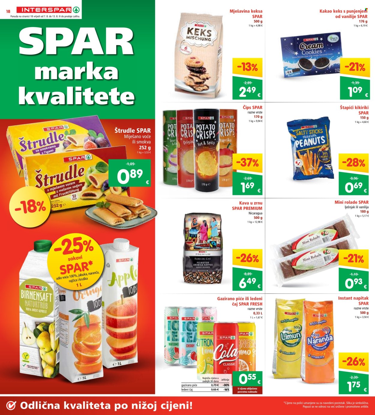 INTERSPAR katalog - 07.08.2024. - 13.08.2024. Stranica 18