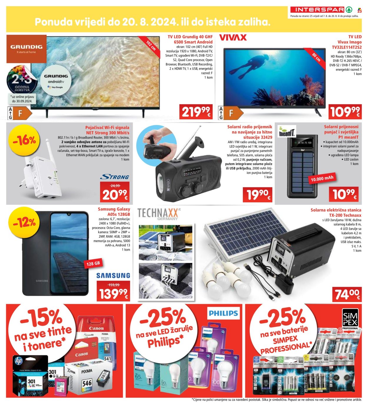 INTERSPAR katalog - 07.08.2024. - 13.08.2024. Stranica 25
