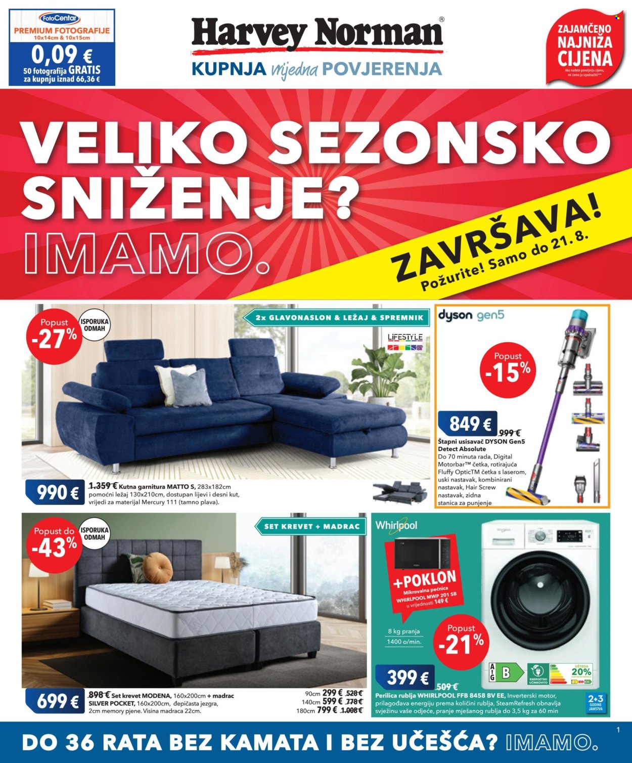 Harvey Norman katalog - 08.08.2024. - 21.08.2024. Stranica 1