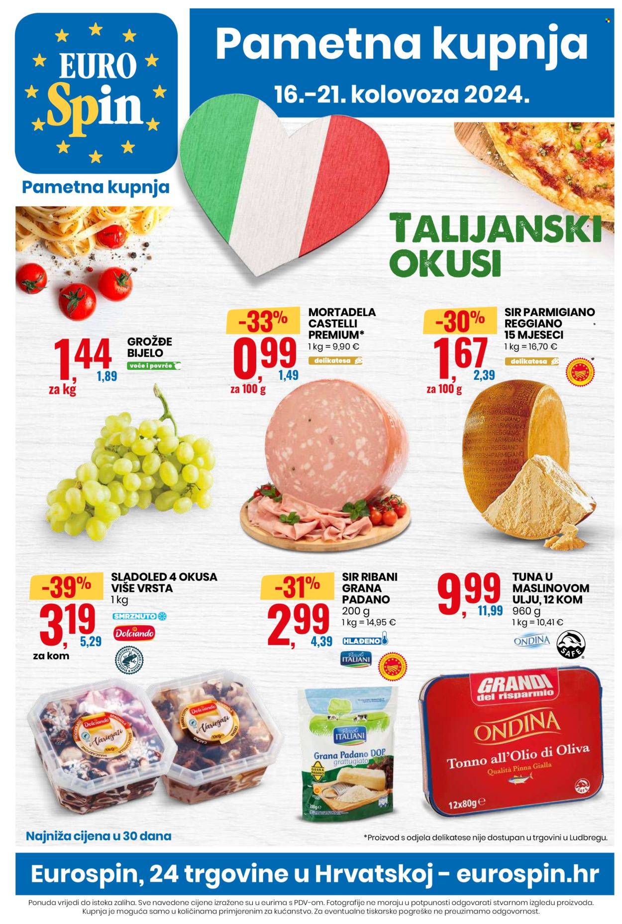 Eurospin katalog - 16.08.2024. - 21.08.2024. Stranica 1