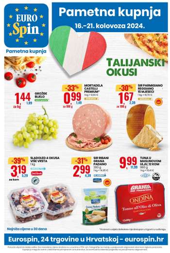 Eurospin katalog - 16.08.2024. - 21.08.2024.