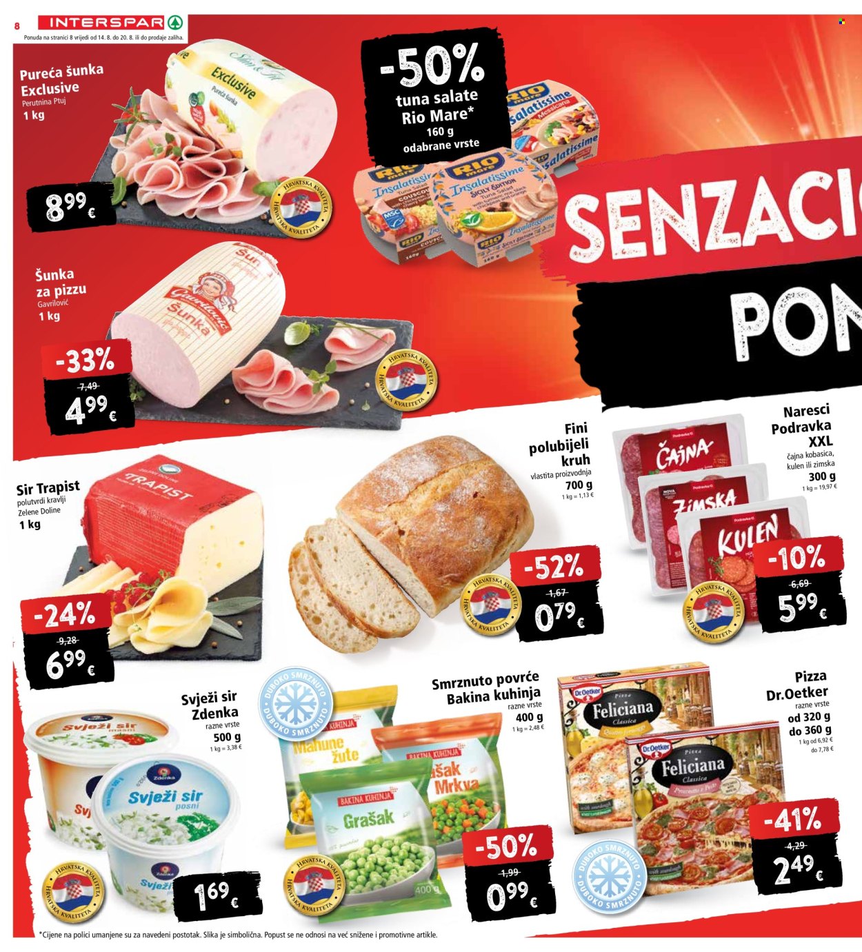 INTERSPAR katalog - 14.08.2024. - 20.08.2024. Stranica 8