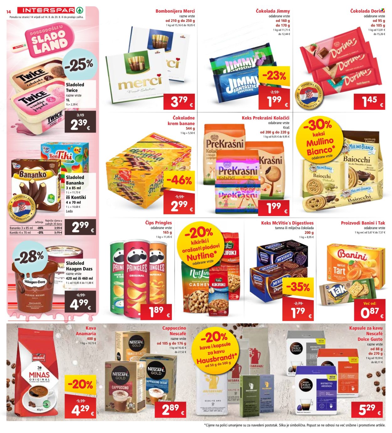 INTERSPAR katalog - 14.08.2024. - 20.08.2024. Stranica 14