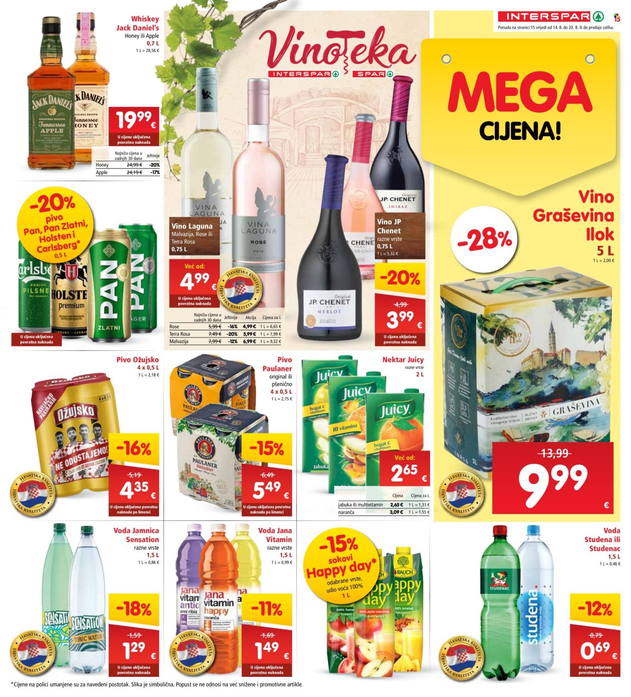 INTERSPAR katalog - 14.08.2024. - 20.08.2024. Stranica 15