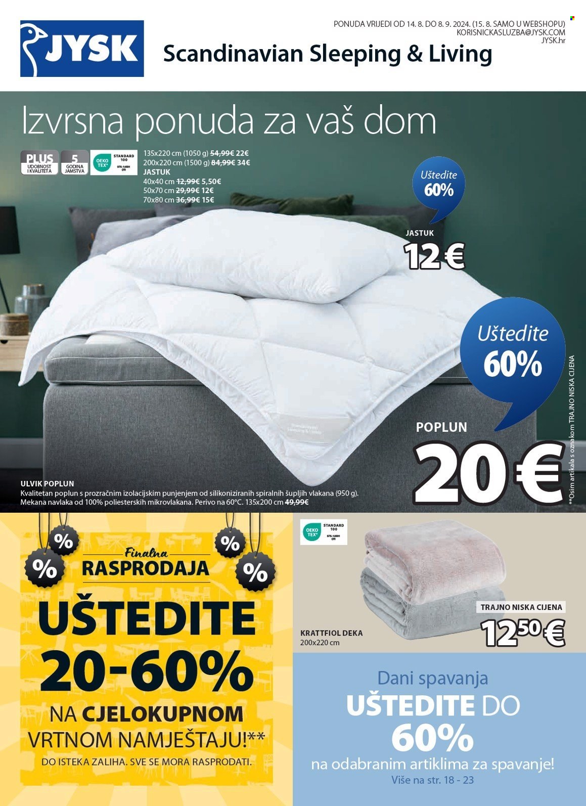 JYSK katalog - 14.08.2024. - 08.09.2024. Stranica 2