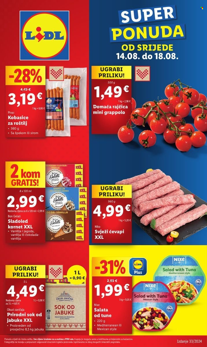 Lidl katalog - 14.08.2024. - 18.08.2024. Stranica 1