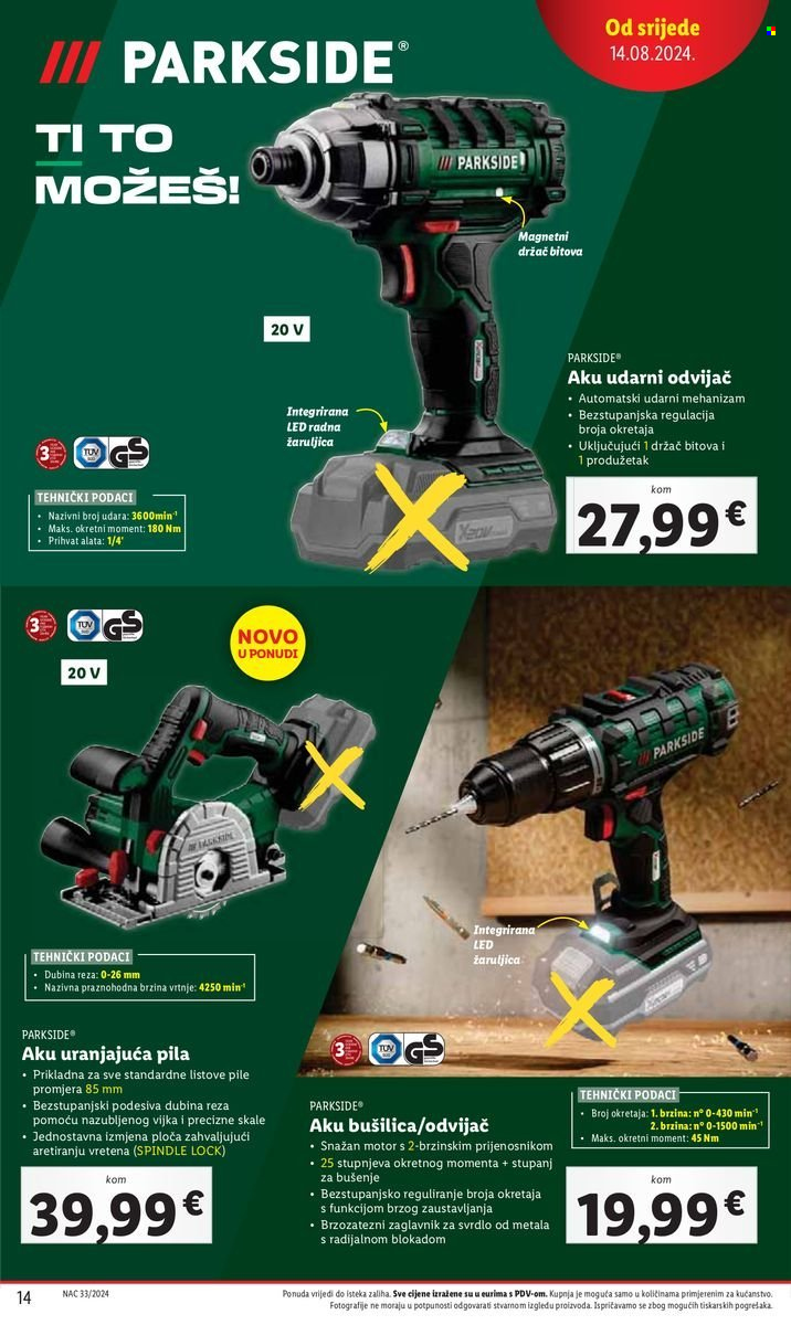 Lidl katalog - 14.08.2024. - 18.08.2024. Stranica 14