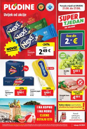 Plodine katalog - 21.08.2024. - 27.08.2024.