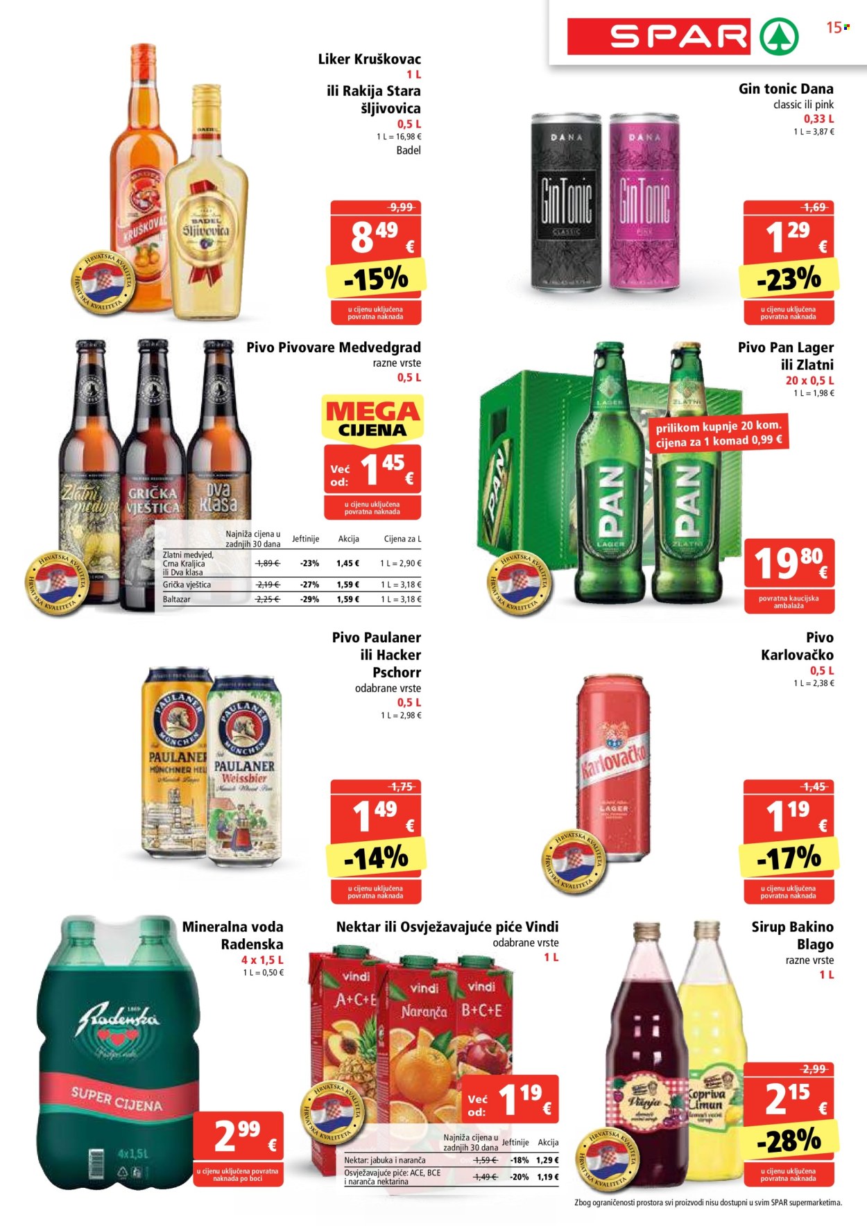 SPAR katalog - 21.08.2024. - 27.08.2024. Stranica 15