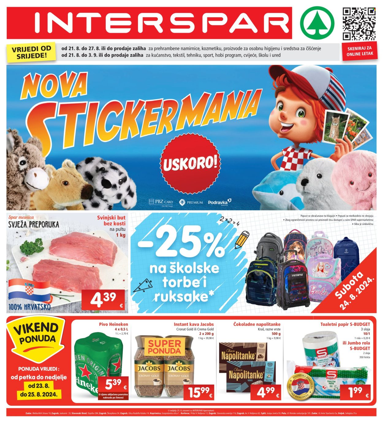 INTERSPAR katalog - 21.08.2024. - 27.08.2024. Stranica 1